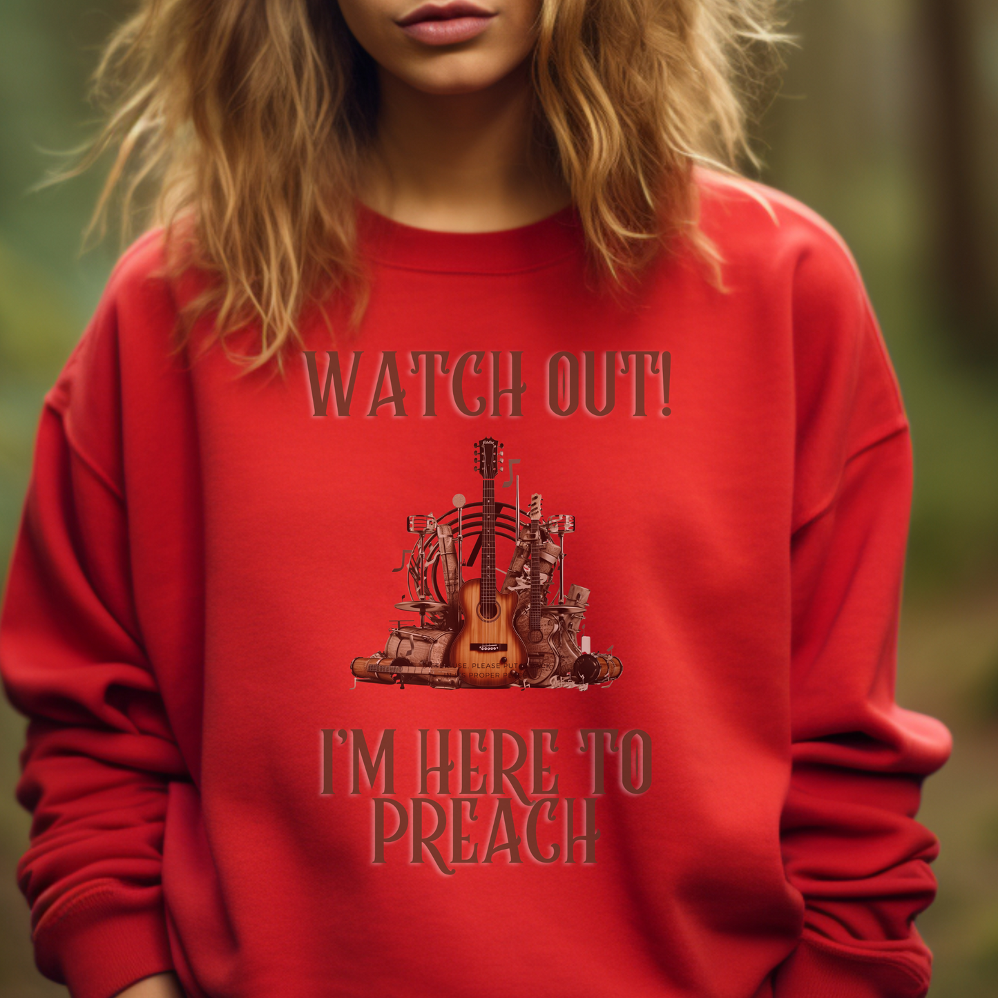 I’m Here To Preach Sweatshirt – Mark 16:15 | Christian Apparel, Religious Gift, Jesus, GOD, Faith Sweater for Men, Women & Couples