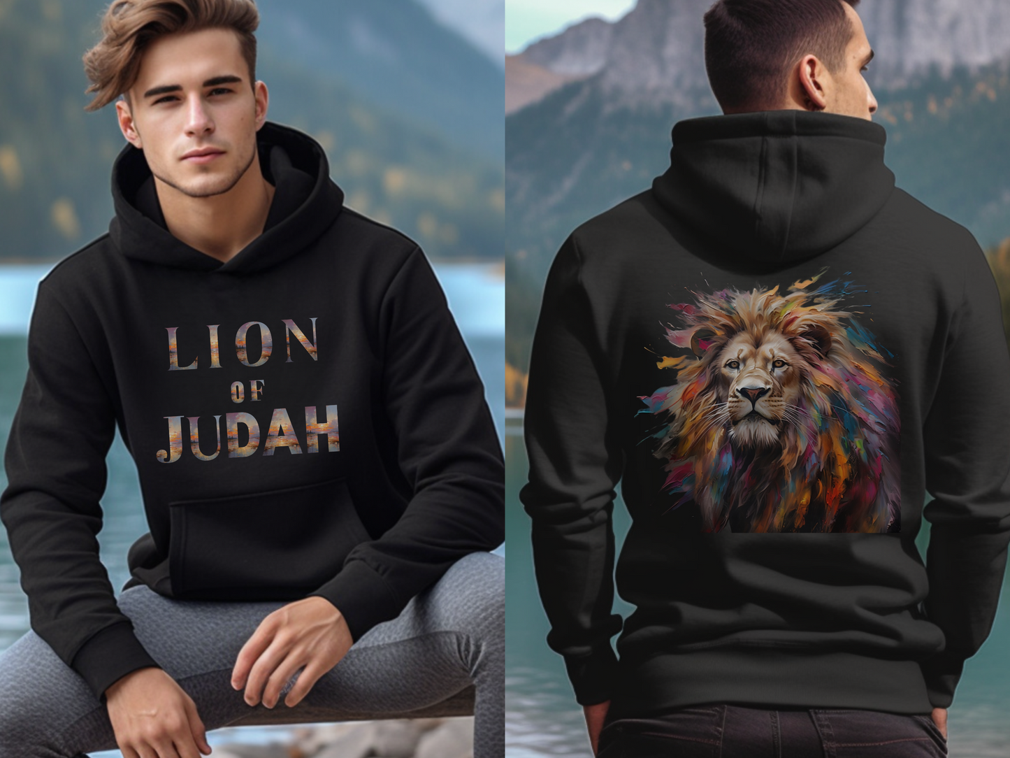 Lion of Judah Hoodie – Revelation 5:5 – “The Lion of Judah has triumphed” | Christian Hoodie for Men, Women, or Couples