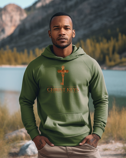 Christ Keys Designer Hoodie | “I will give you the keys of the Kingdom of Heaven” Matthew 16:19 | Unisex Heavy Blend Christian Hooded Sweatshirt