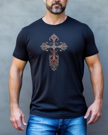 "The Eternal Life Cross" – John 3:16  “For God so loved the world that He gave His one and only Son.” | Faith Shirt, Religious Gift, Jesus Apparel