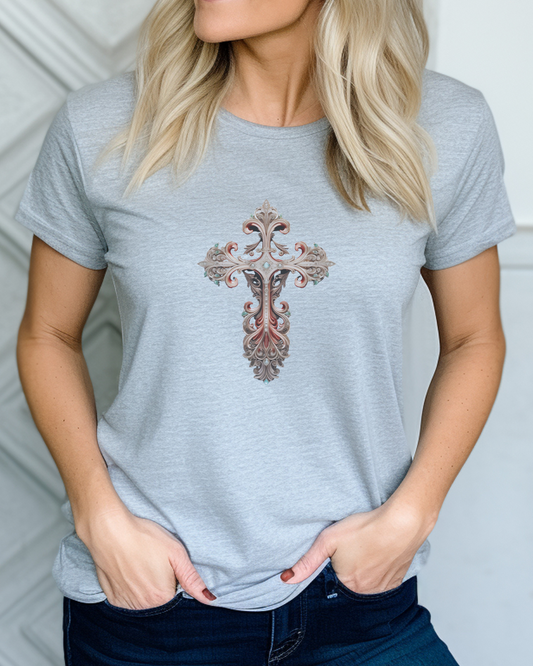 "The Eternal Life Cross" – John 3:16  “For God so loved the world that He gave His one and only Son.” | Faith Shirt, Religious Gift, Jesus Apparel