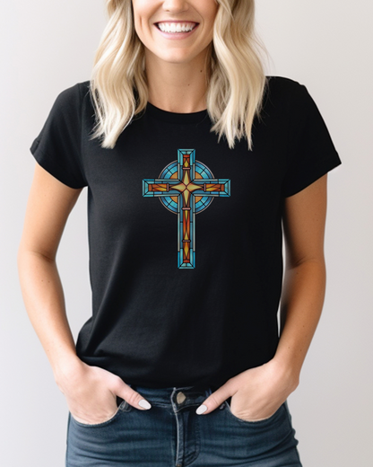 “The Faith Cross” Christian T-Shirt – Hebrews 11:1 – “Faith is the substance of things hoped for, the evidence of things not seen.”