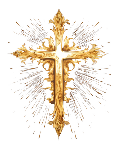 “The Prayer Cross” Christian T-Shirt – 1 Thessalonians 5:17 – “Pray without ceasing.”