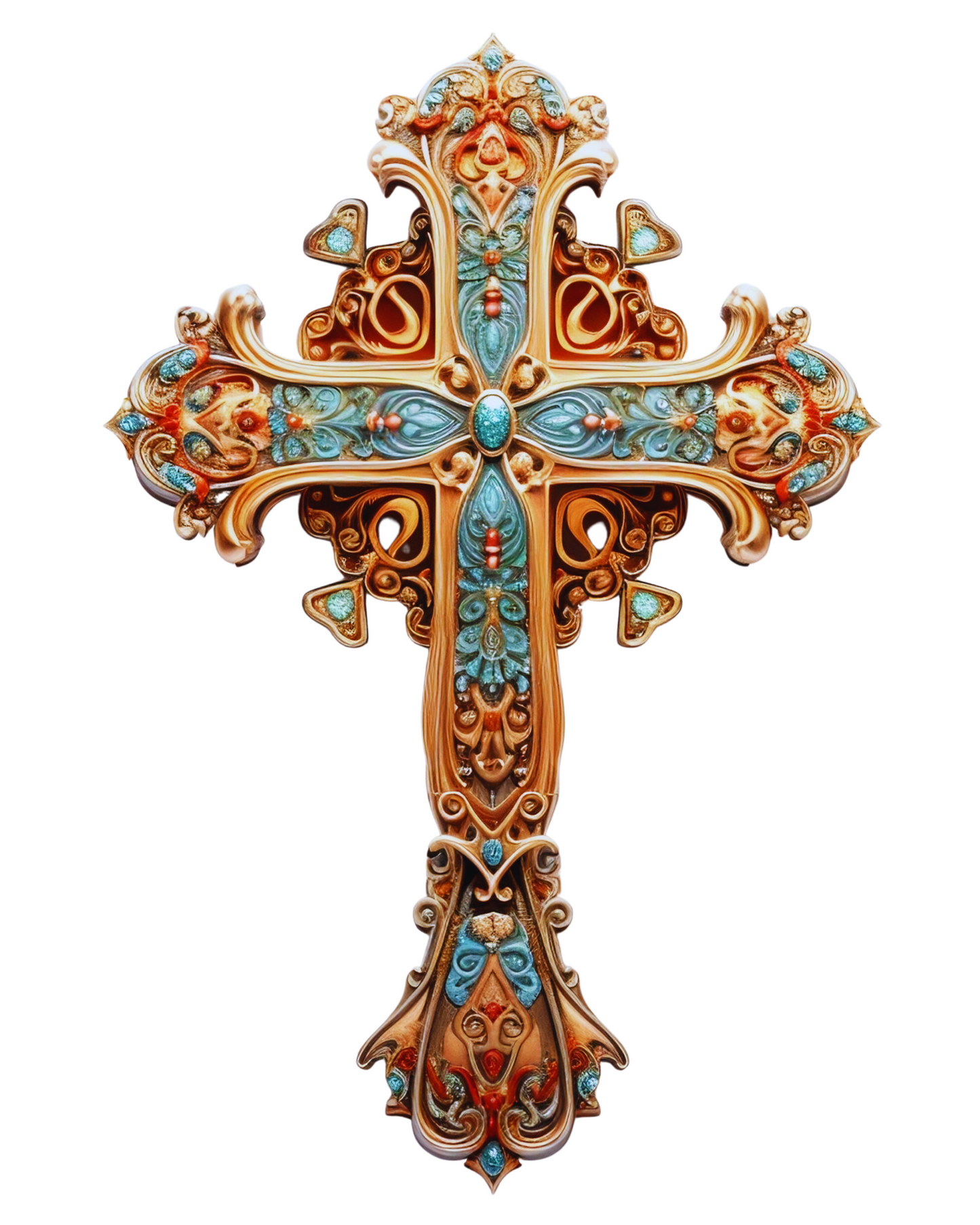 “The Courage Cross – Joshua 1:9 ‘Be strong and courageous. Do not be afraid; for the Lord your God will be with you.’”