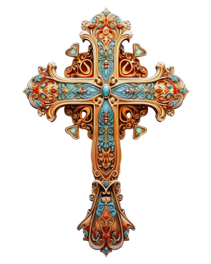 “The Courage Cross – Joshua 1:9 ‘Be strong and courageous. Do not be afraid; for the Lord your God will be with you.’”