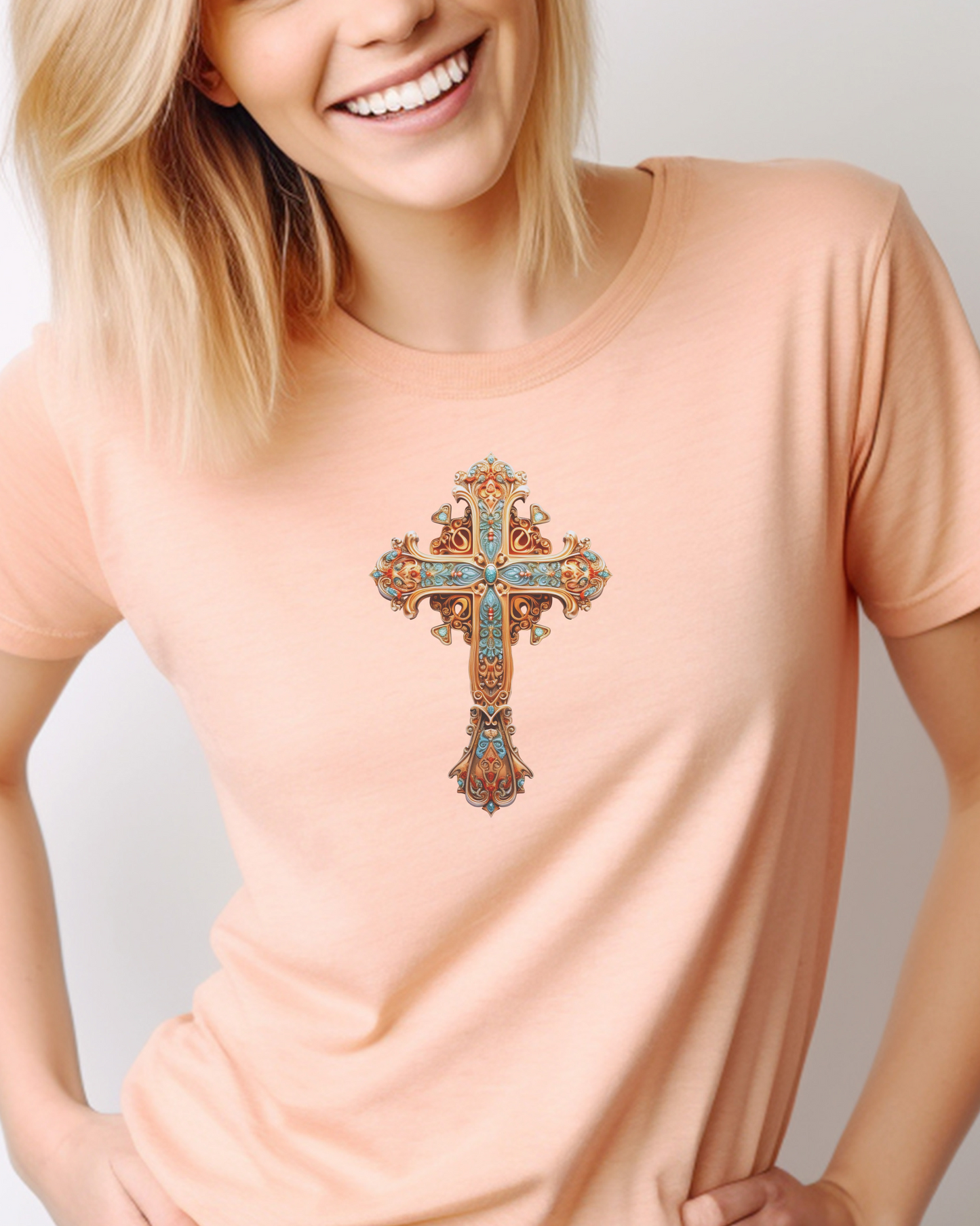 “The Courage Cross – Joshua 1:9 ‘Be strong and courageous. Do not be afraid; for the Lord your God will be with you.’”