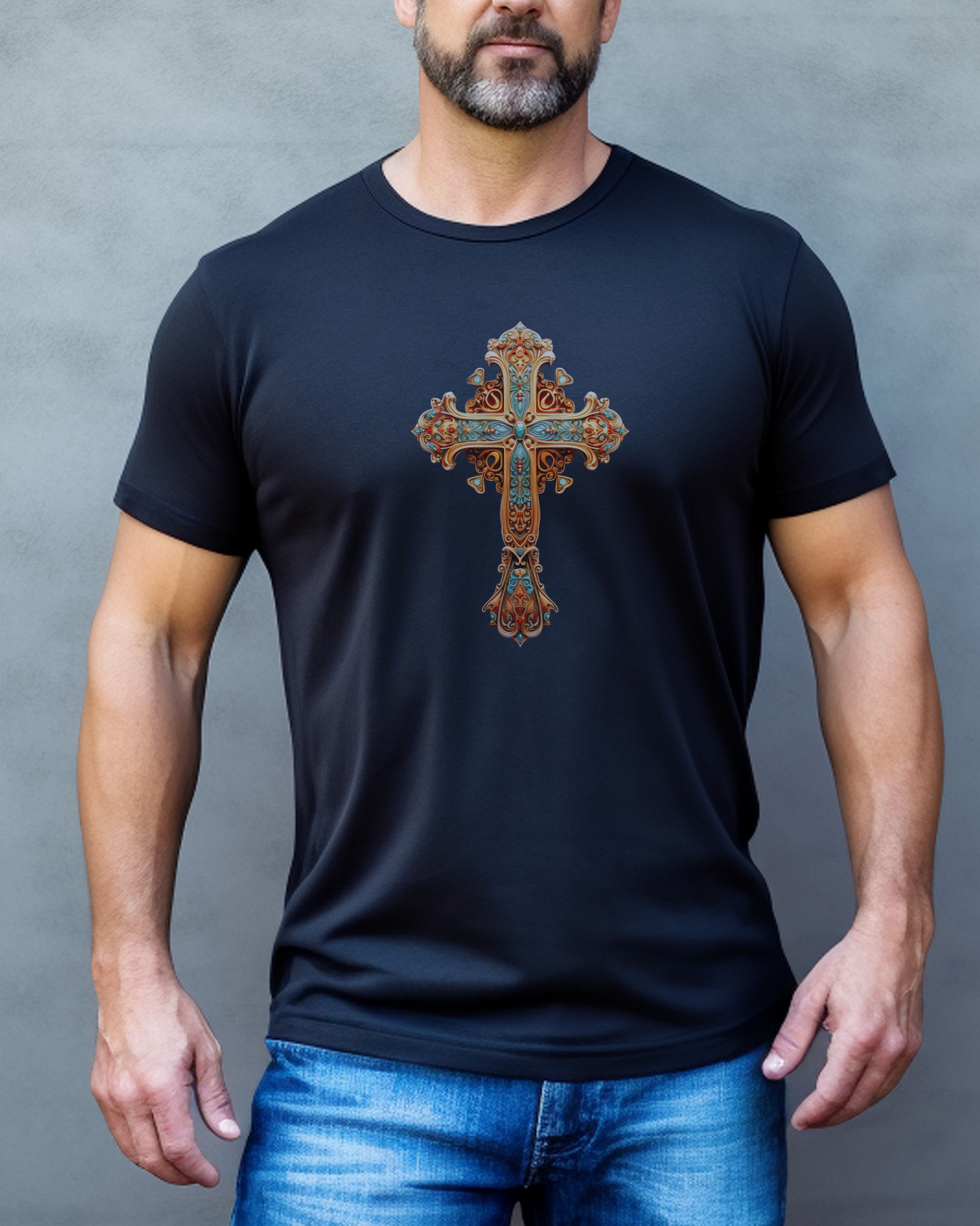 “The Courage Cross – Joshua 1:9 ‘Be strong and courageous. Do not be afraid; for the Lord your God will be with you.’”