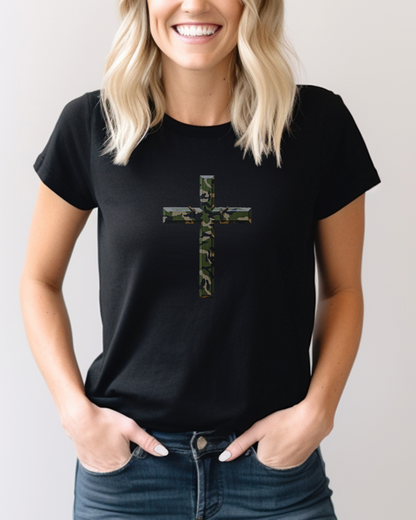 The Camo Cross T-Shirt – 2 Corinthians 11:13  “For such men are false apostles, deceitful workmen, disguising themselves as apostles of Christ.”