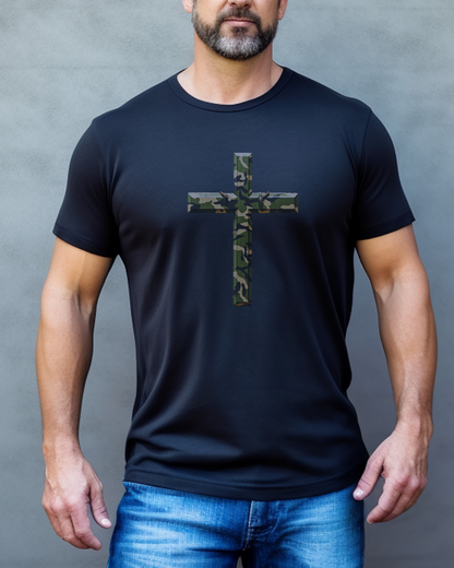 The Camo Cross T-Shirt – 2 Corinthians 11:13  “For such men are false apostles, deceitful workmen, disguising themselves as apostles of Christ.”