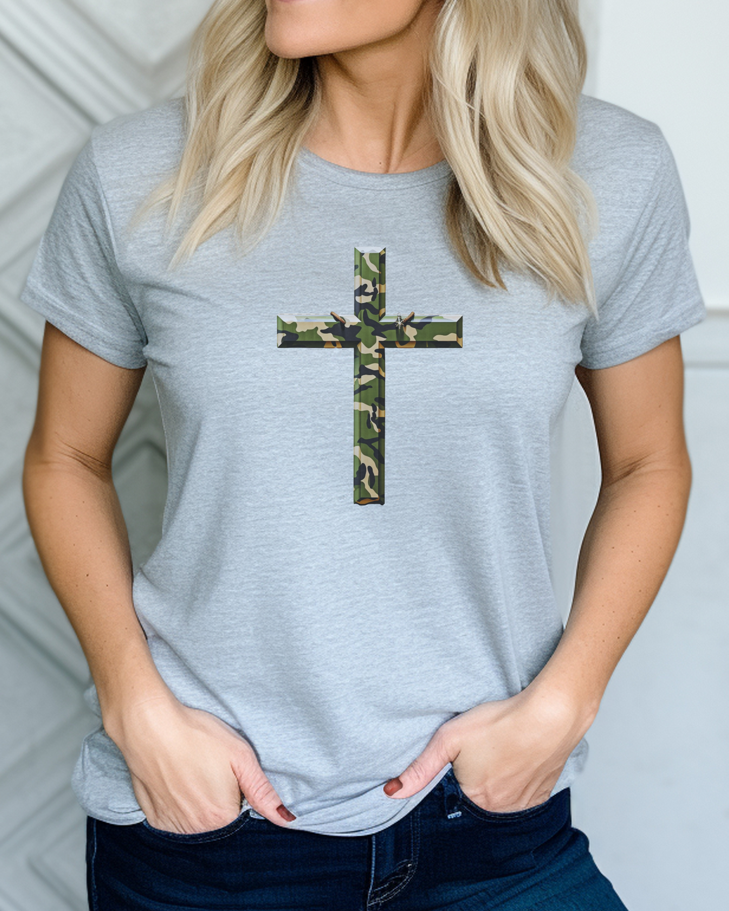 The Camo Cross T-Shirt – 2 Corinthians 11:13  “For such men are false apostles, deceitful workmen, disguising themselves as apostles of Christ.”