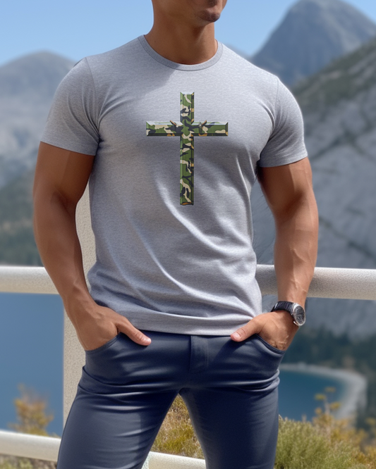 The Camo Cross T-Shirt – 2 Corinthians 11:13  “For such men are false apostles, deceitful workmen, disguising themselves as apostles of Christ.”