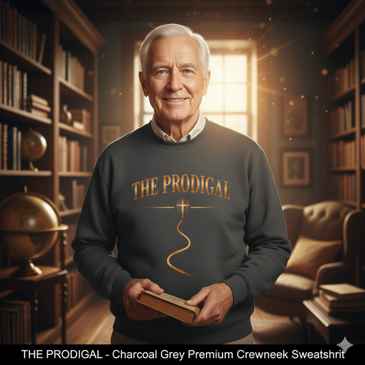 The Prodigal Copper Sweatshirt | Christ Keys Christian Apparel – Faith Comeback Story in Metallic Copper
