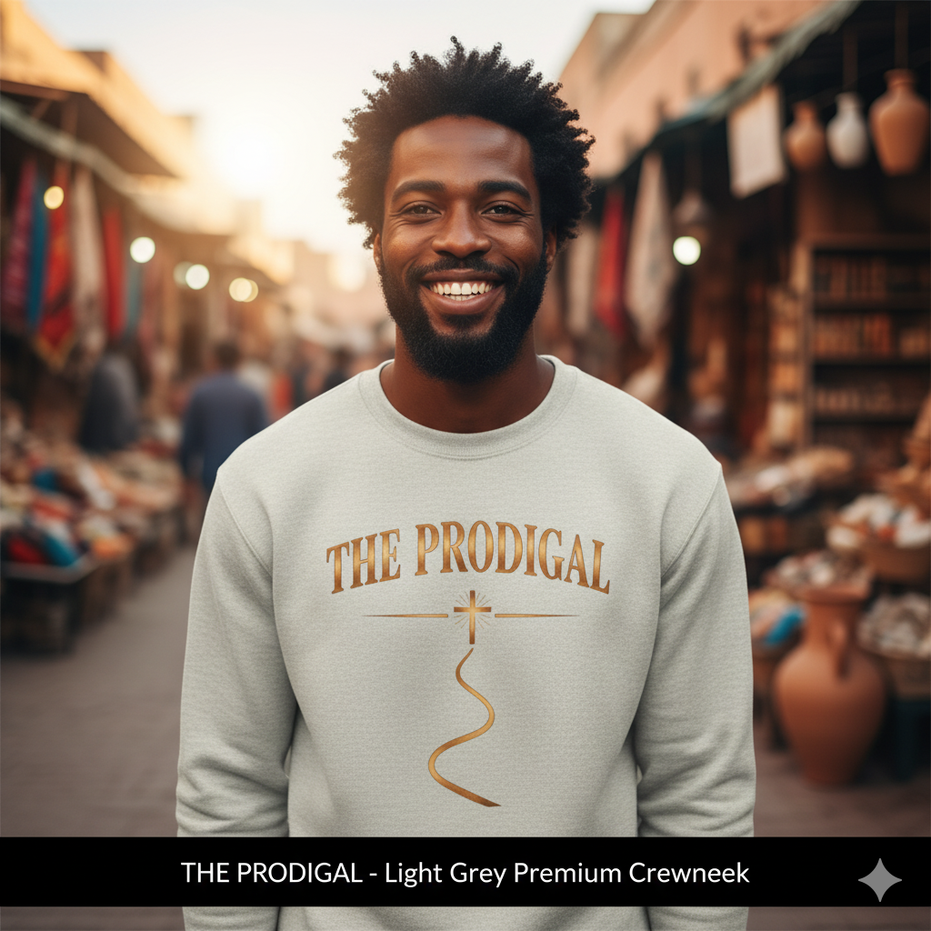 The Prodigal Copper Sweatshirt | Christ Keys Christian Apparel – Faith Comeback Story in Metallic Copper