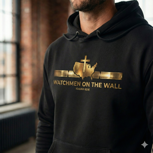 Watchmen on the Wall Hoodie - Isaiah 62:6 Christian Streetwear