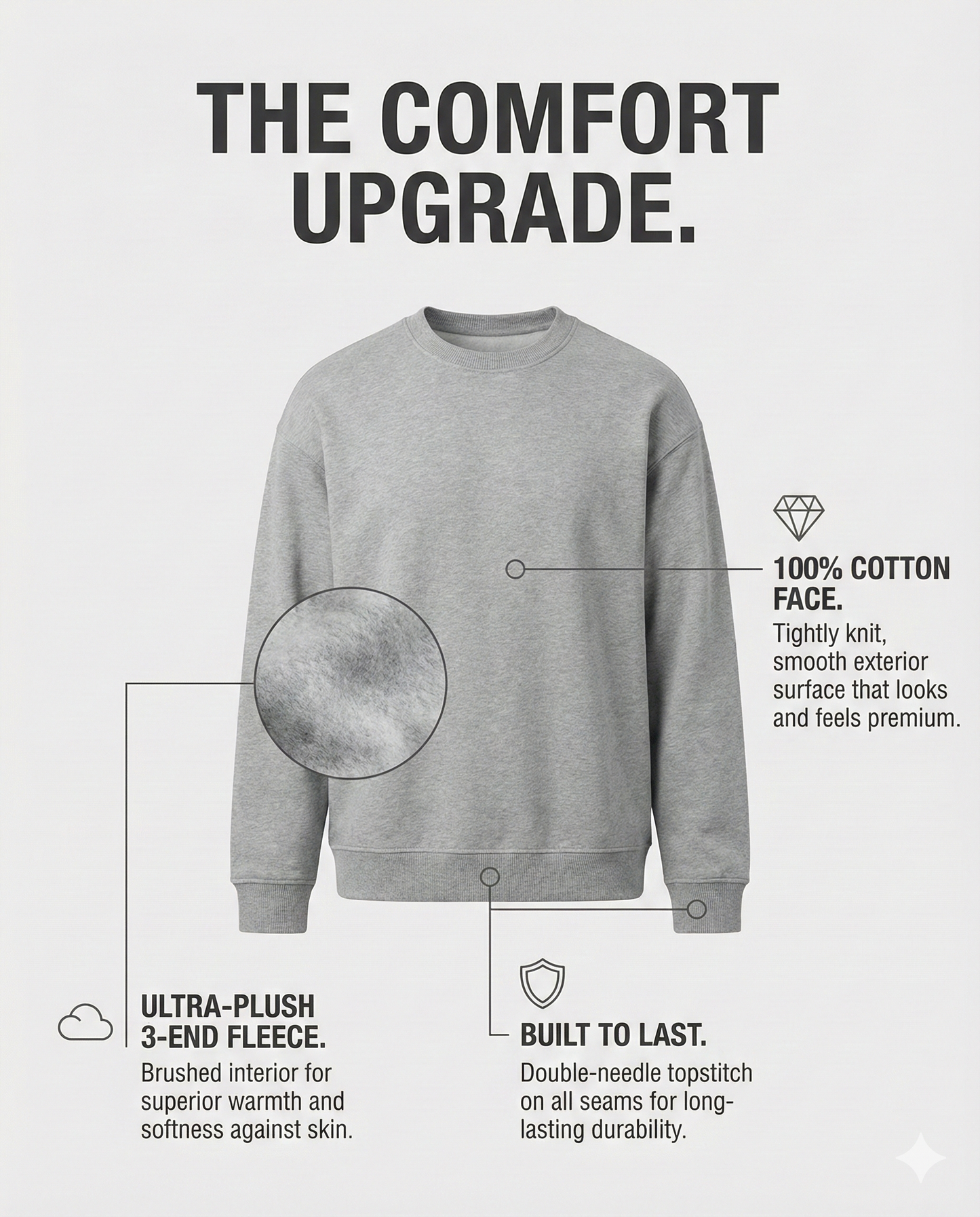 Forgiven Gold Cross Crewneck Sweatshirt | Premium Christian Streetwear