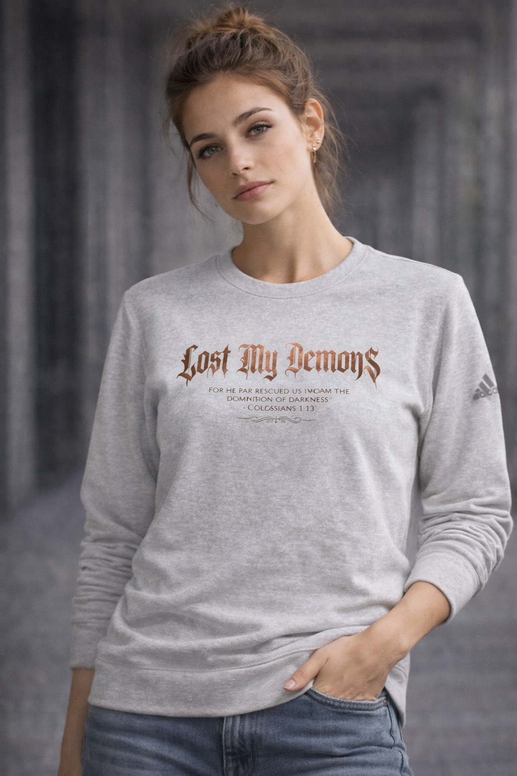 Lost My Demons Crewneck Sweatshirt – Colossians 1:13