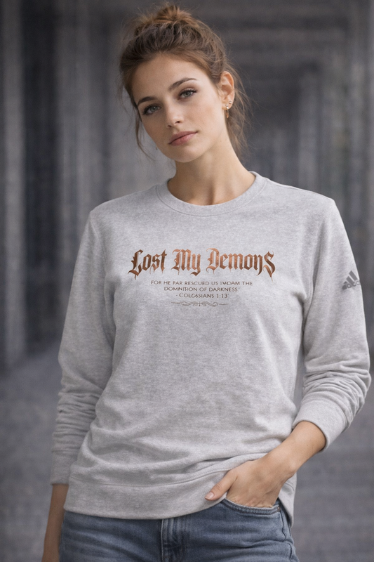 Lost My Demons Crewneck Sweatshirt – Colossians 1:13