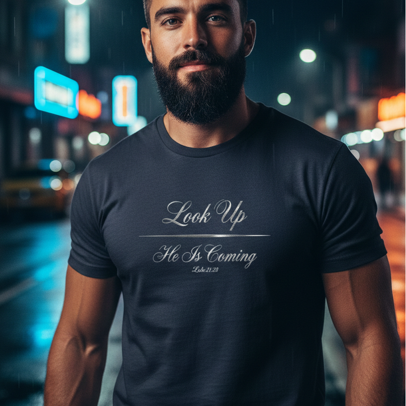 Look Up He Is Coming Premium Essential Tee - STANDARD ISSUE