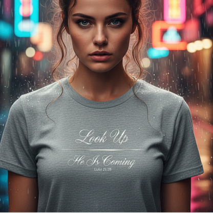 Look Up He Is Coming Premium Essential Tee - STANDARD ISSUE
