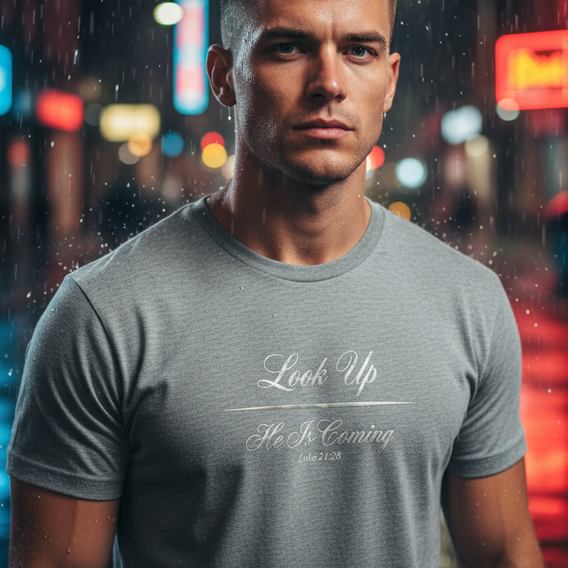 Look Up He Is Coming Premium Essential Tee - STANDARD ISSUE
