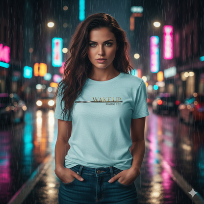 Wake Up Romans 12:2 Premium Essential Tee - STANDARD ISSUE