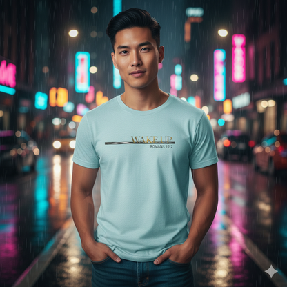 Wake Up Romans 12:2 Premium Essential Tee - STANDARD ISSUE