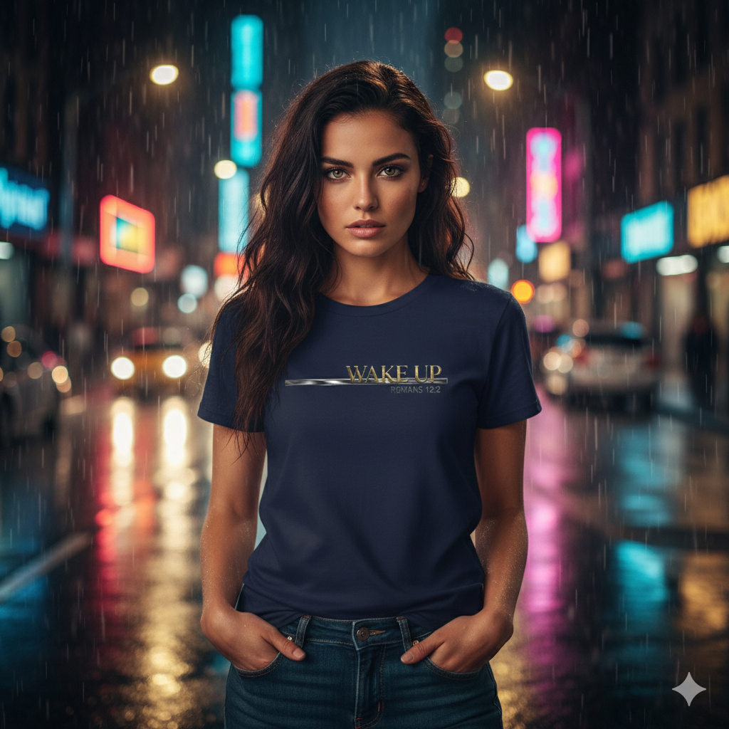 Wake Up Romans 12:2 Premium Essential Tee - STANDARD ISSUE