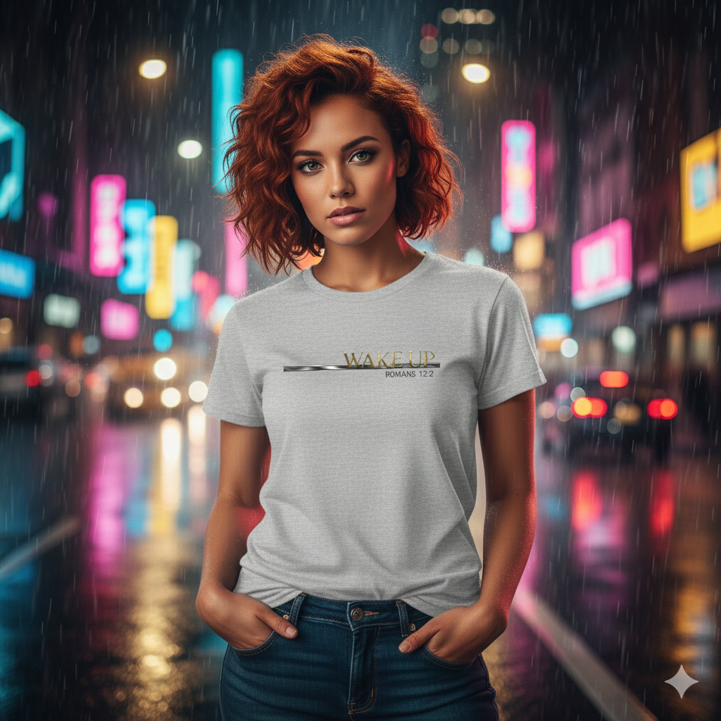 Wake Up Romans 12:2 Premium Essential Tee - STANDARD ISSUE