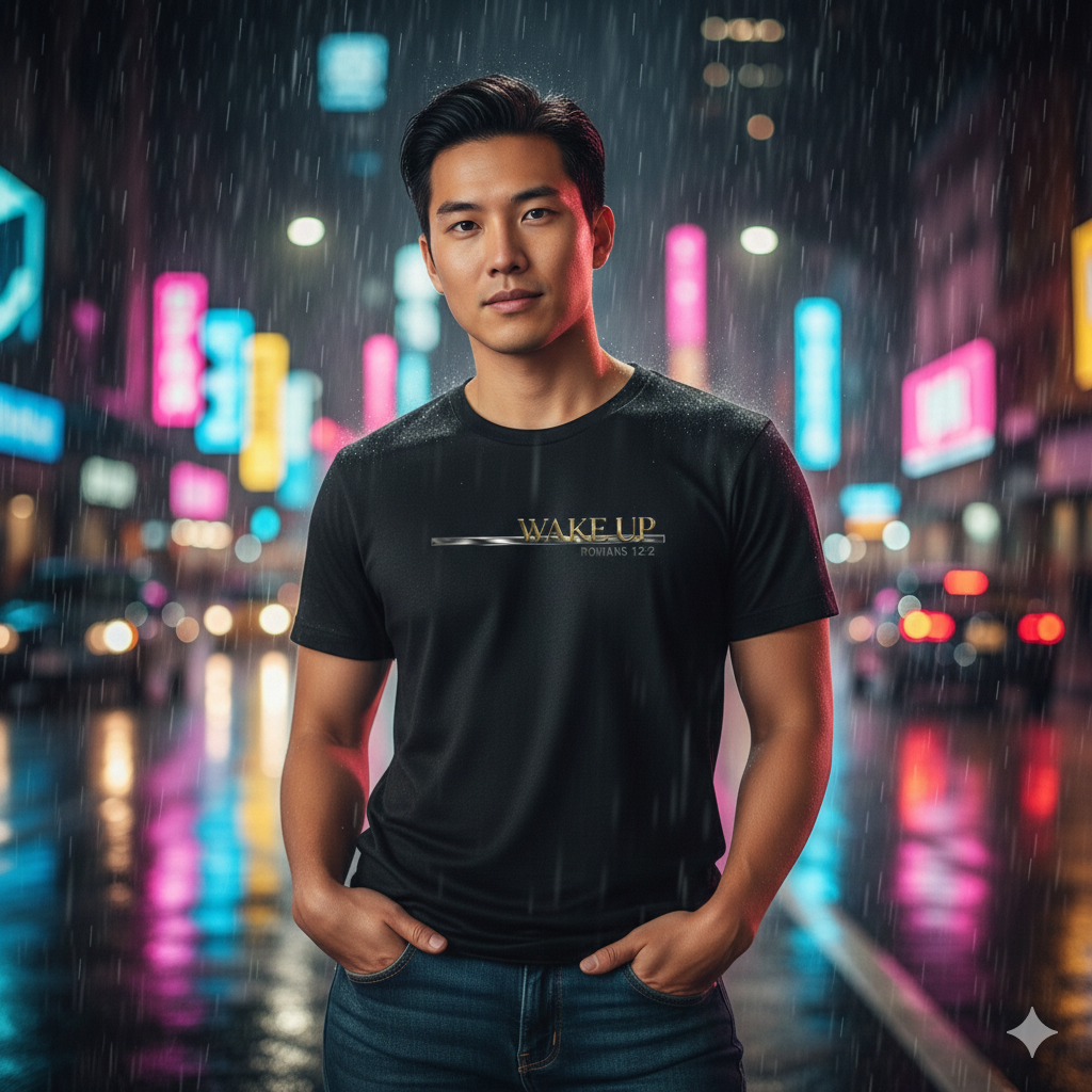 Wake Up Romans 12:2 Premium Essential Tee - STANDARD ISSUE