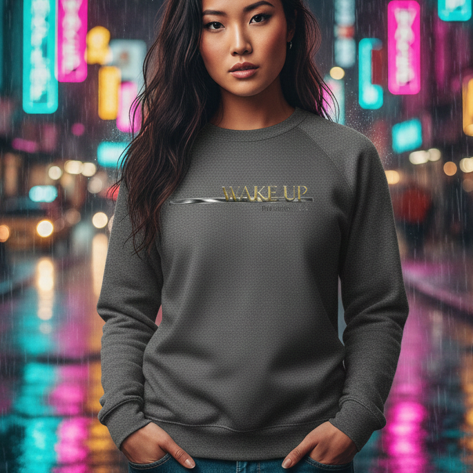 Wake Up Romans 12:2 Premium Heavyweight Crewneck - STANDARD ISSUE