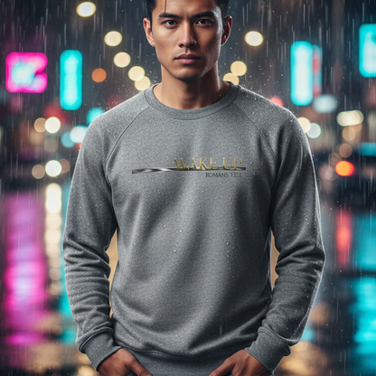 Wake Up Romans 12:2 Premium Heavyweight Crewneck - STANDARD ISSUE