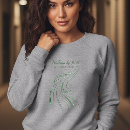 Walking By Faith Premium Heavyweight Crewneck - STANDARD ISSUE