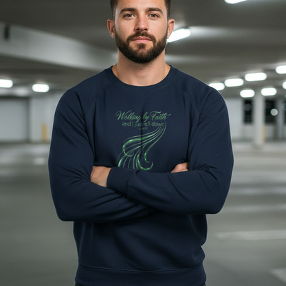 Walking By Faith Premium Heavyweight Crewneck - STANDARD ISSUE