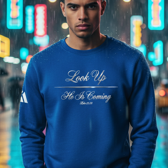 Look Up He Is Coming Performance Crewneck | Adidas®