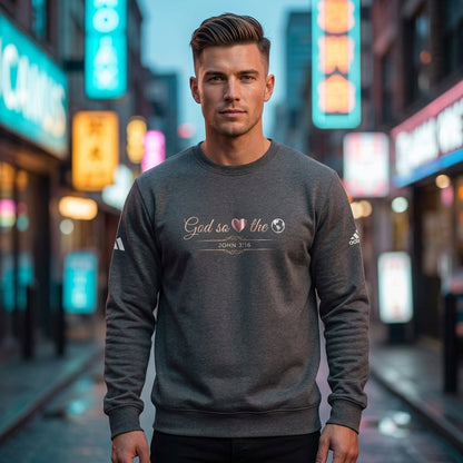 God So Loved The World Premium Performance Crewneck | Adidas®