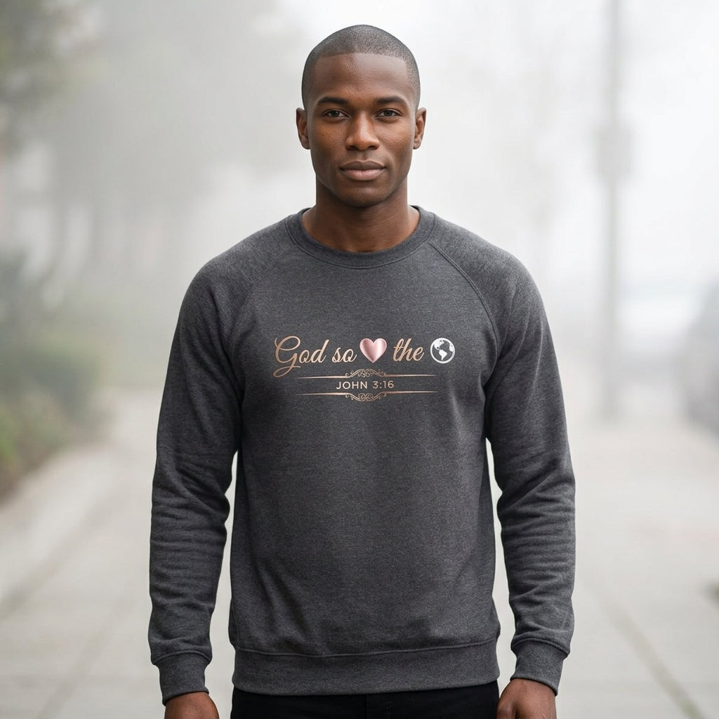 God So Loved The World Premium Heavyweight Crewneck - STANDARD ISSUE