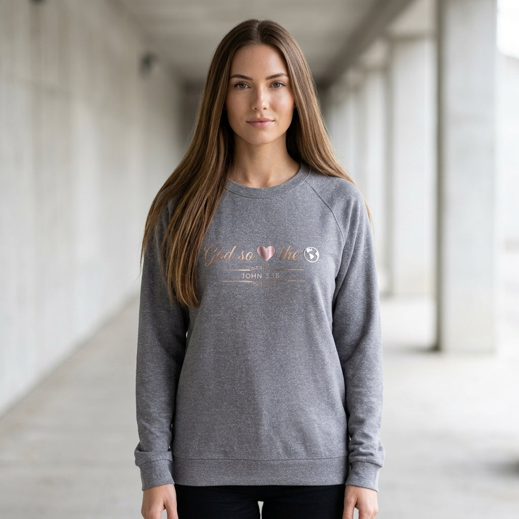 God So Loved The World Premium Heavyweight Crewneck - STANDARD ISSUE