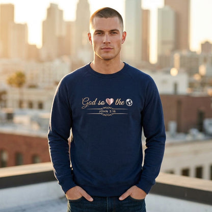 God So Loved The World Premium Heavyweight Crewneck - STANDARD ISSUE