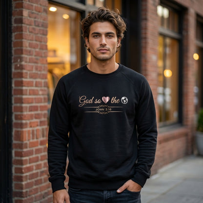 God So Loved The World Premium Heavyweight Crewneck - STANDARD ISSUE