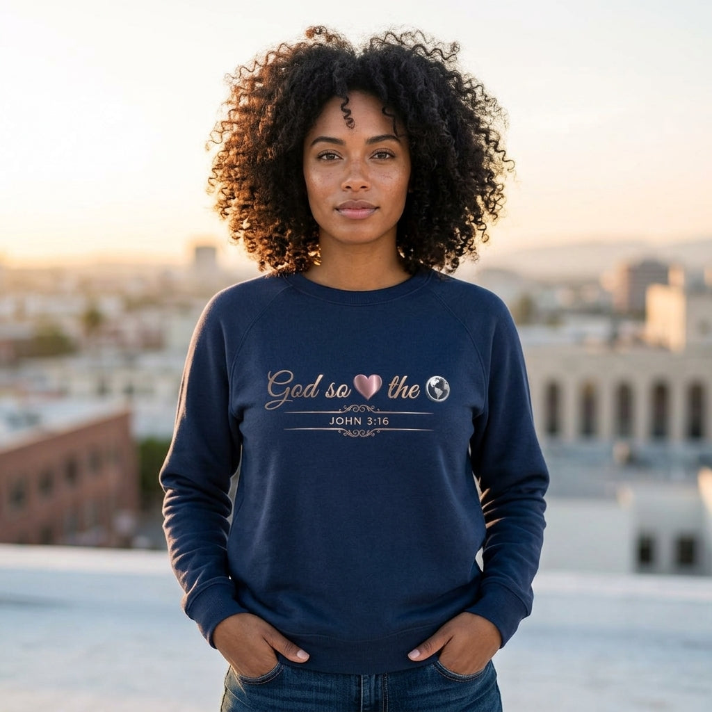 God So Loved The World Premium Heavyweight Crewneck - STANDARD ISSUE