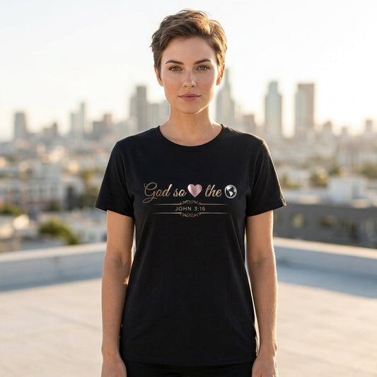 God So Loved The World Premium Essential Tee