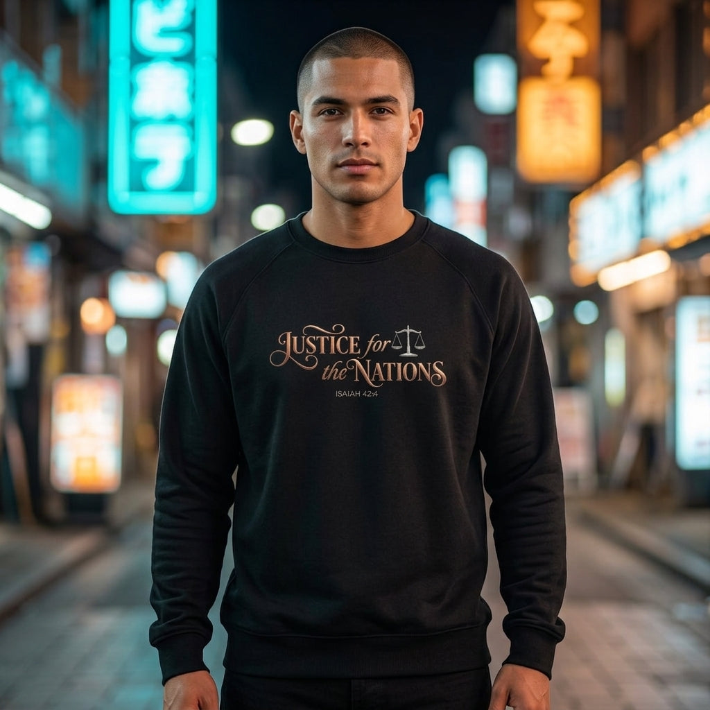 Justice For The Nations Premium Heavyweight Crewneck