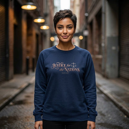 Justice For The Nations Premium Heavyweight Crewneck