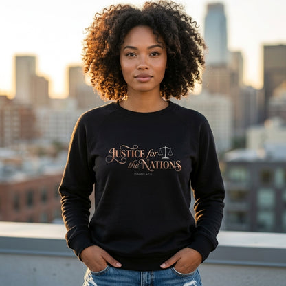 Justice For The Nations Premium Heavyweight Crewneck
