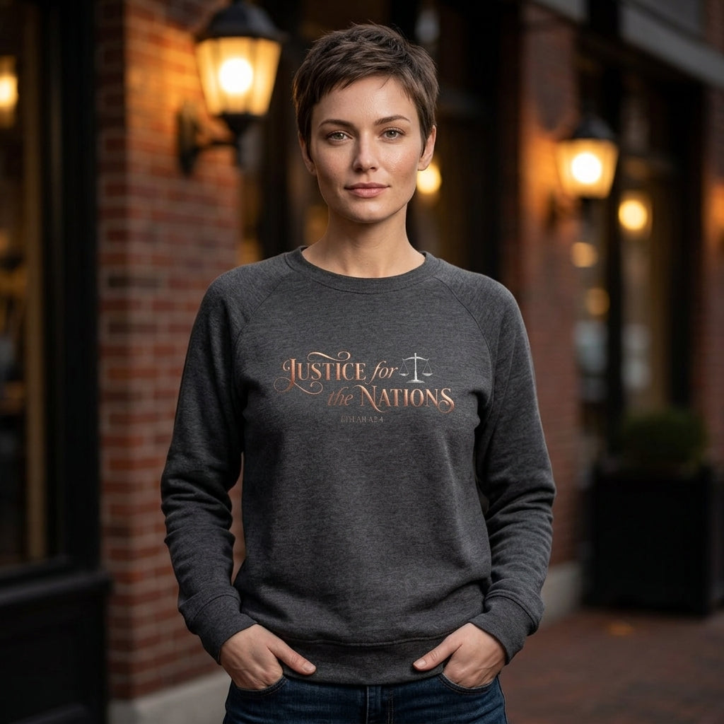 Justice For The Nations Premium Heavyweight Crewneck