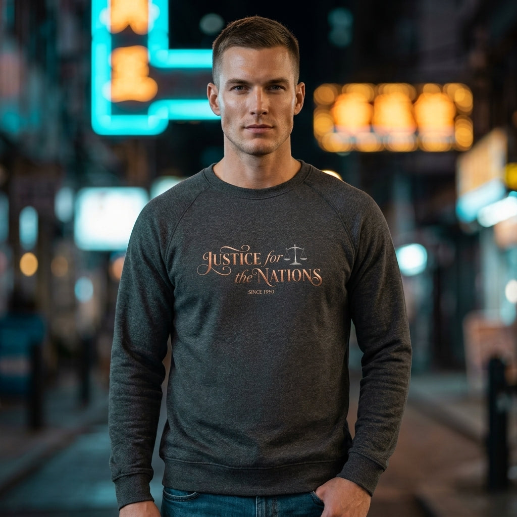 Justice For The Nations Premium Heavyweight Crewneck