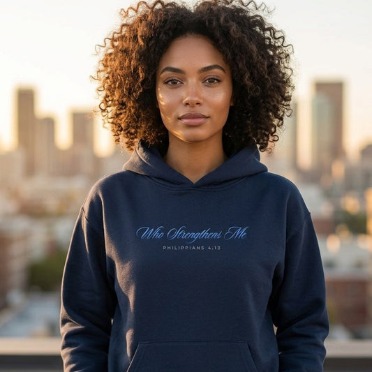 Who Strengthens Me Premium Hoodie