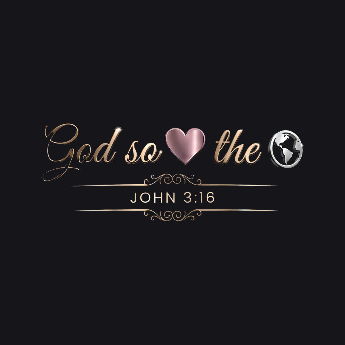 God So Loved The World John 3:16 Christian Pullover Hoodie - Unisex Faith Apparel, Scripture Graphic, Soft Cotton