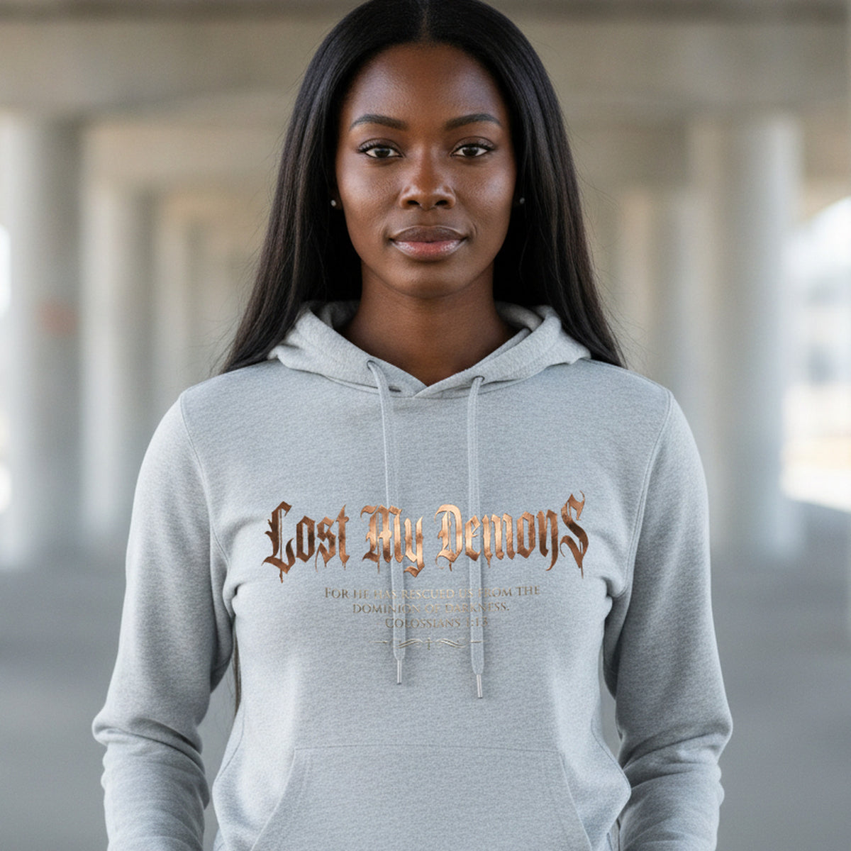 Lost My Demons Colossians 1:13 Christian Pullover Hoodie - Unisex Faith Apparel, Scripture Graphic, Soft Cotton