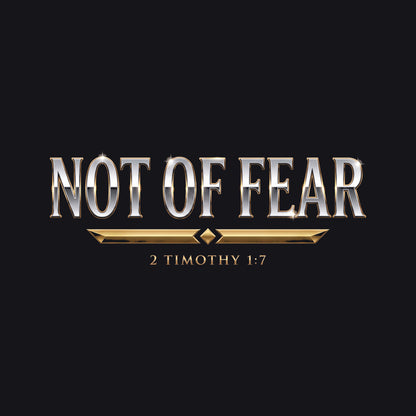 Not Of Fear 2 Timothy 1:7 Christian V-Neck T-Shirt - Unisex Faith Apparel, Scripture Graphic, Soft Cotton